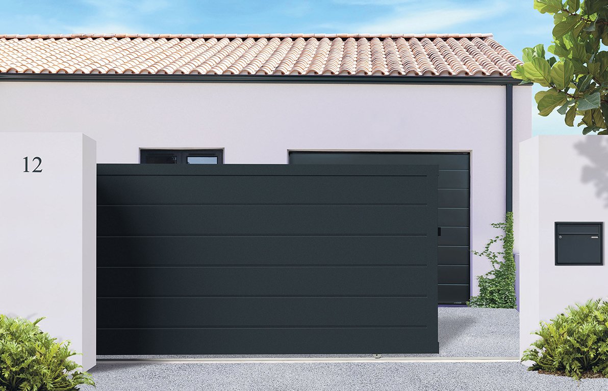 Portail plein contemporain