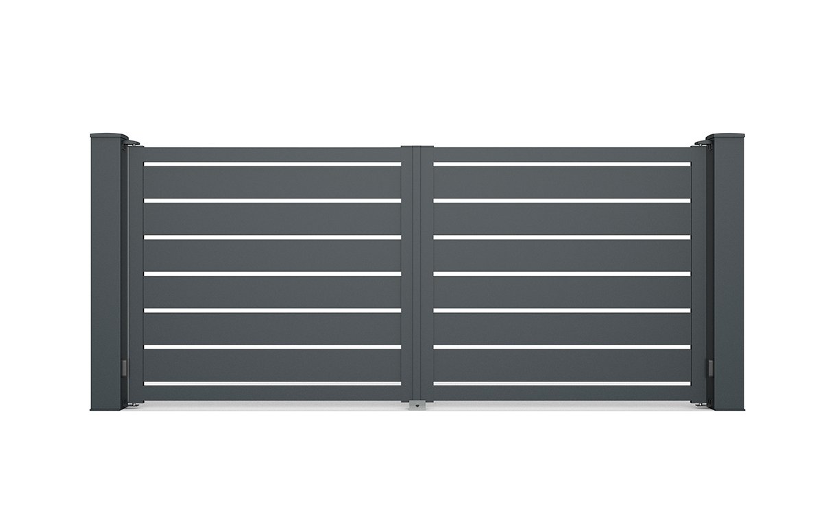 Portail ajouré horizontal