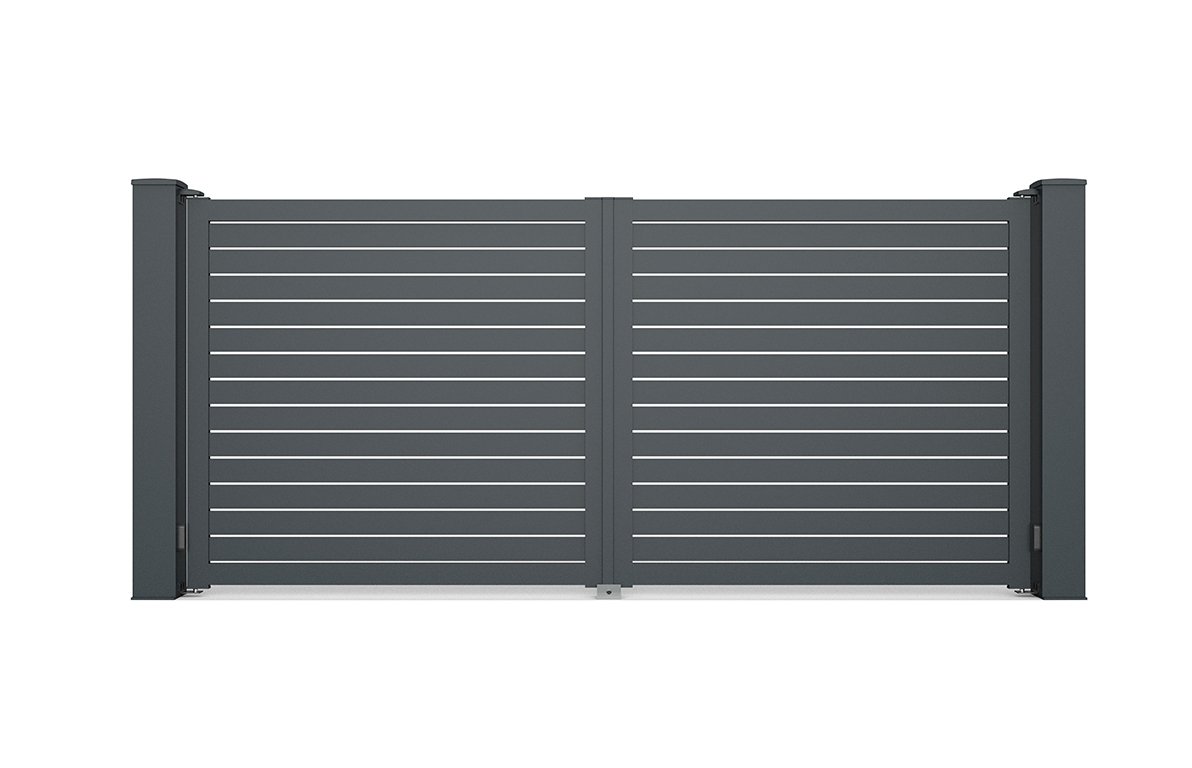 Portail ajouré horizontal fin